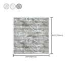 Industrial Wall Panel, 3D Brick Bathroom Wall Panels Set of 2