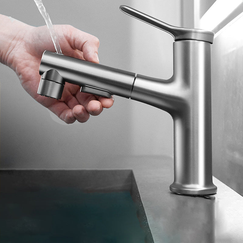 Modern Basin Faucet Solid Brass Centerset Sink Faucet for Bathroom