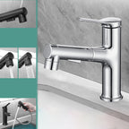 Modern Basin Faucet Solid Brass Centerset Sink Faucet for Bathroom