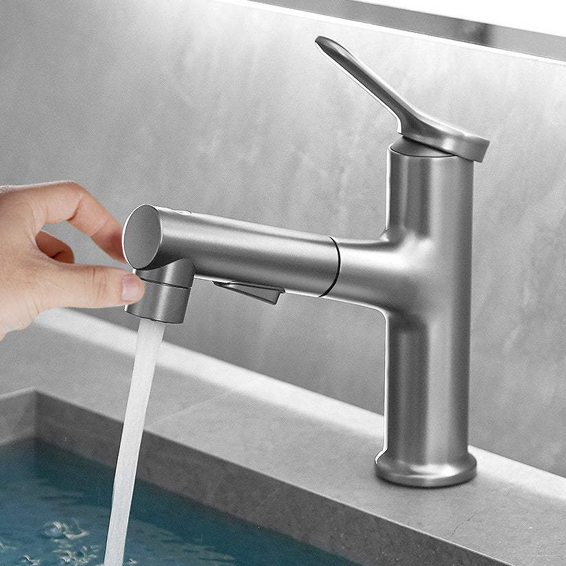 Modern Basin Faucet Solid Brass Centerset Sink Faucet for Bathroom