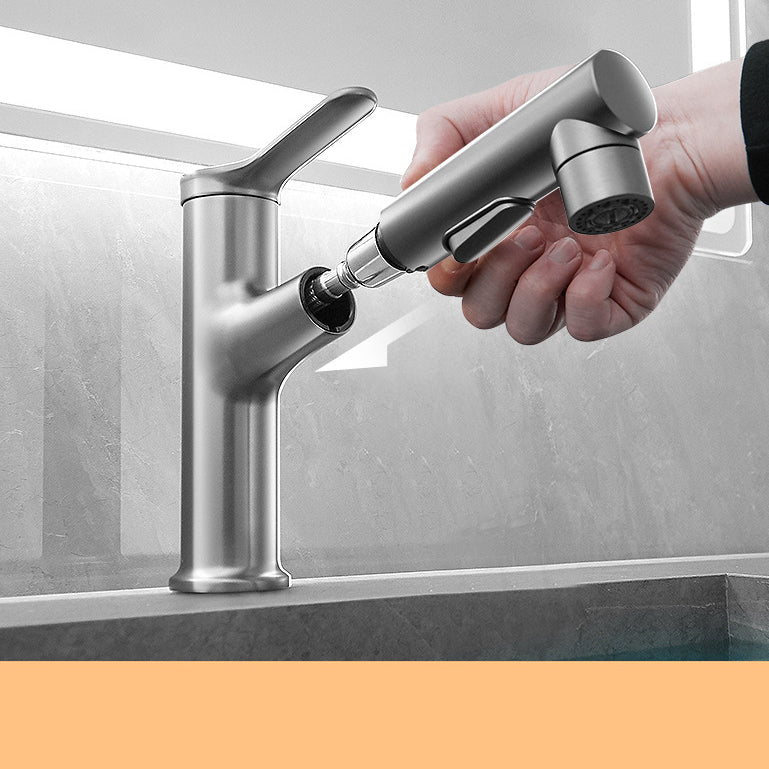 Modern Basin Faucet Solid Brass Centerset Sink Faucet for Bathroom