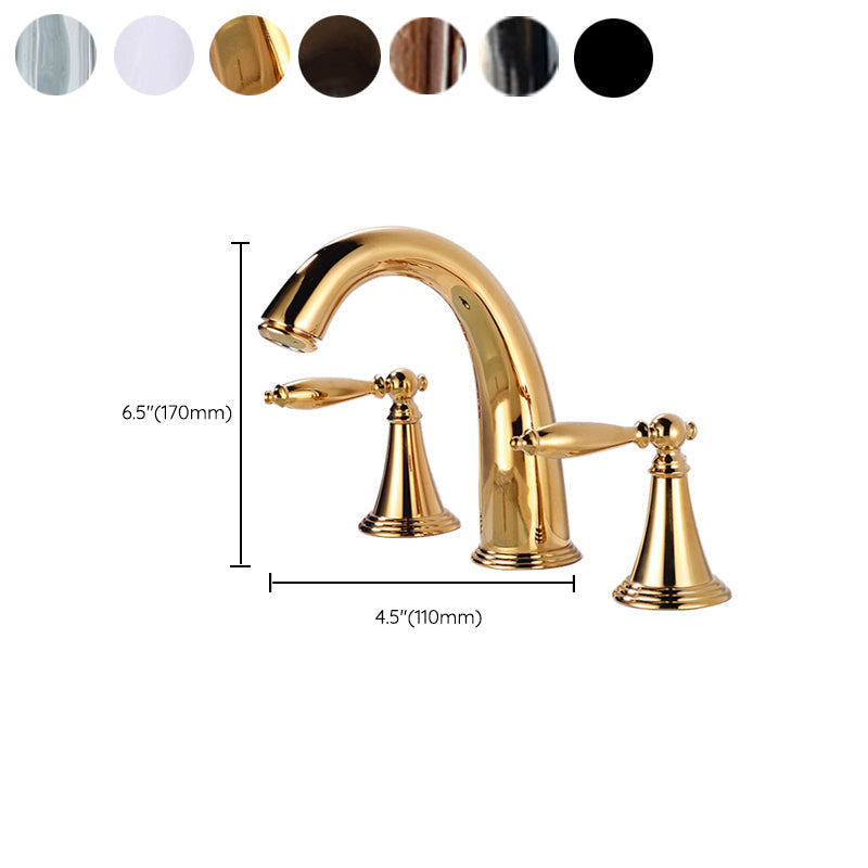 Glam Style Faucet Widely used sink faucet with 2 handles and 3 holes