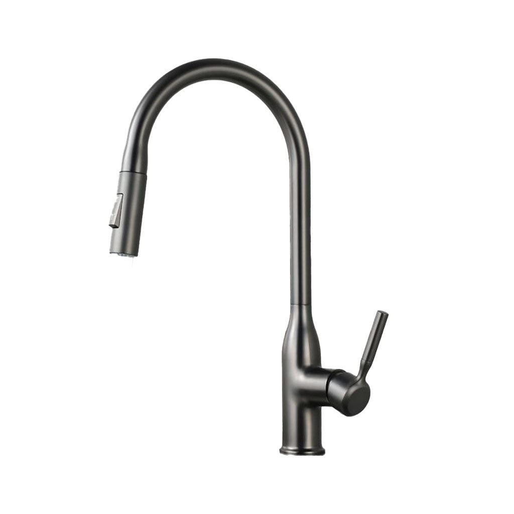 Modern Pull-down Water Filler Single Handle High Arc Kitchen Faucet