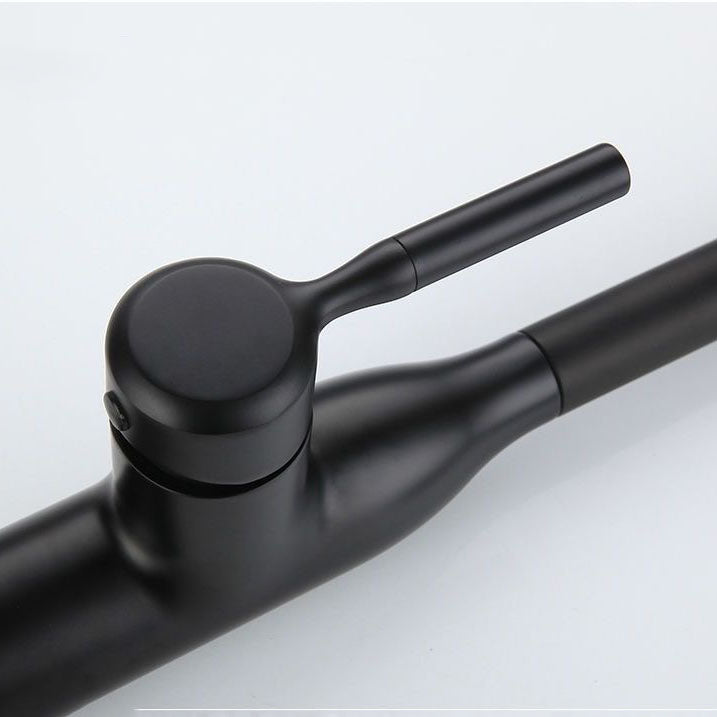 Modern Pull-down Water Filler Single Handle High Arc Kitchen Faucet