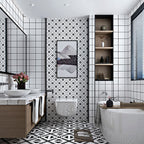 Stylish Mosaic Tile Waterproof Peel-and-Stick Backsplash Tiles