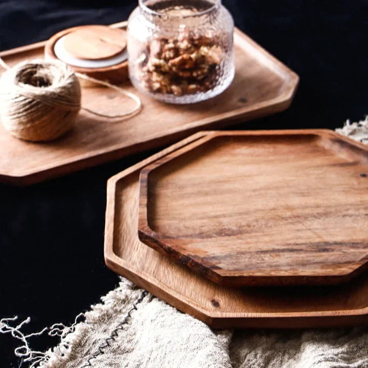 Honeycomb Acacia Plate