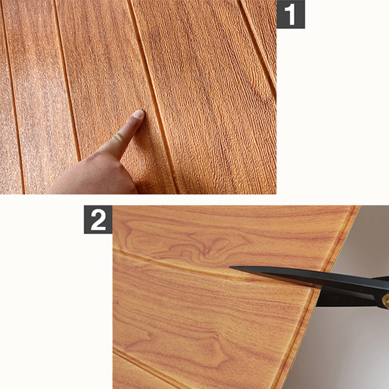 Waterproof Wall Paneling Peel and Stick Wood Look Design Wall Paneling
