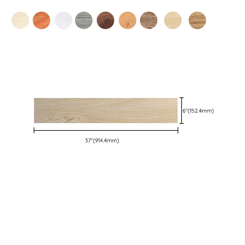 Square Peel & Stick Vinyl Flooring Wood Look PVC Flooring for the Living Room