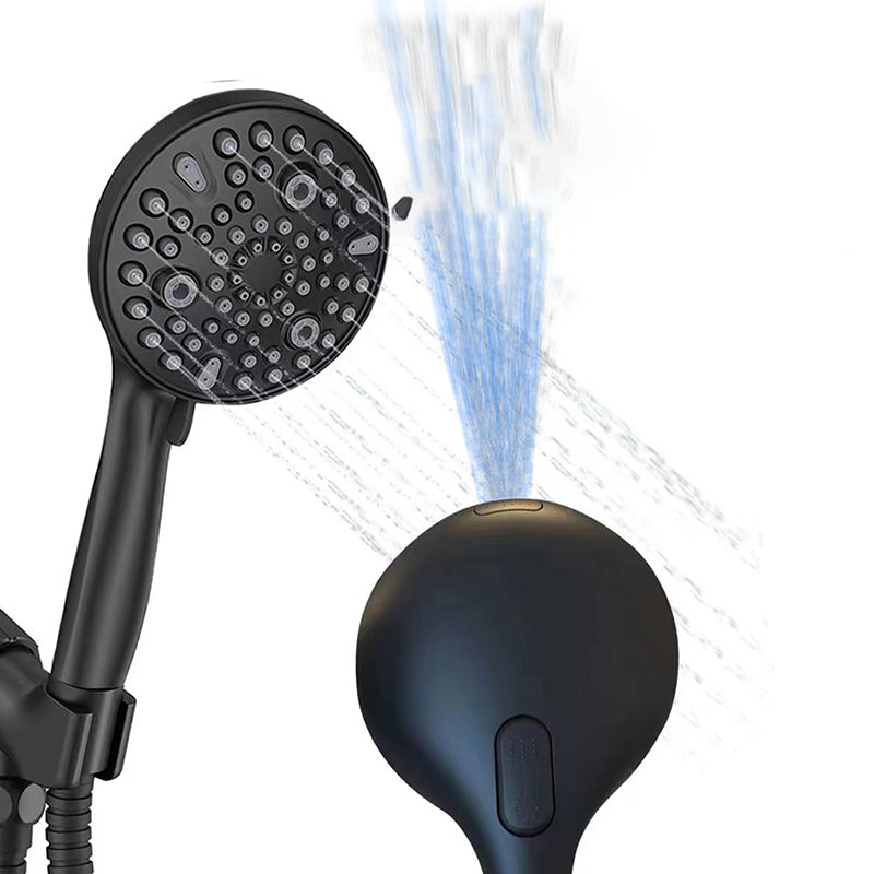 Round Handheld Showerhead Plastic Water Efficient Showerhead