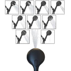 Round Handheld Showerhead Plastic Water Efficient Showerhead