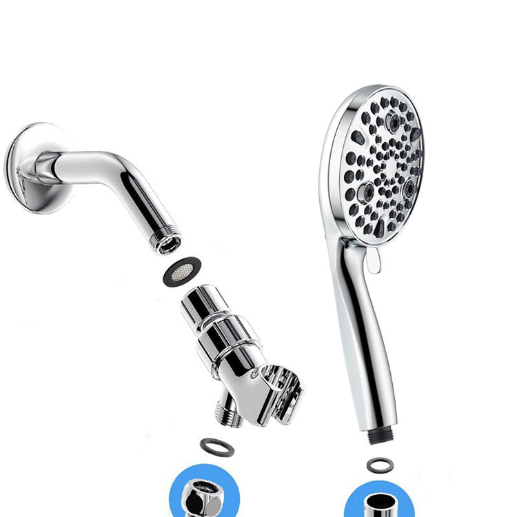 Round Handheld Showerhead Plastic Water Efficient Showerhead