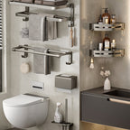 Modern Stainless Steel Bathroom Shelf Bathroom Accessories Set Towel Holder Bathroom Set