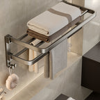 Modern Stainless Steel Bathroom Shelf Bathroom Accessories Set Towel Holder Bathroom Set