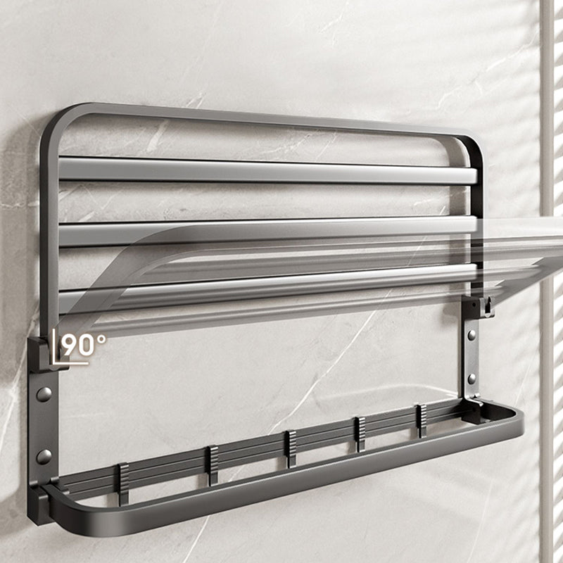 Modern Bathroom Accessories Set Gray Towel Bar Bathroom Shelf Bathroom Hardware