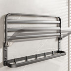 Modern Bathroom Accessories Set Gray Towel Bar Bathroom Shelf Bathroom Hardware