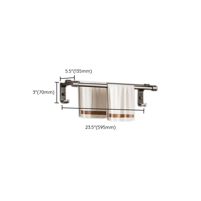 Modern Bathroom Accessories Set Gray Towel Bar Bathroom Shelf Bathroom Hardware