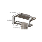 Modern Bathroom Accessories Set Gray Towel Bar Bathroom Shelf Bathroom Hardware