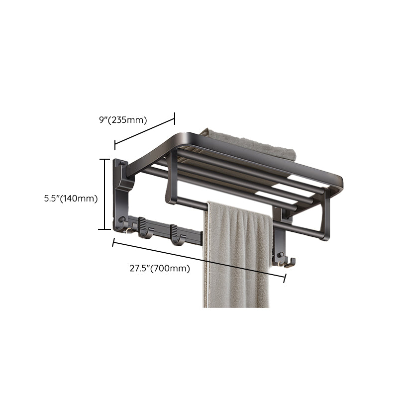 Modern Bathroom Accessories Set Gray Towel Bar Bathroom Shelf Bathroom Hardware