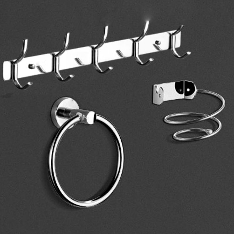 Modern Bathroom Set Stainless Steel Bathroom Shelf Paper Holder Bathroom Accessory Set