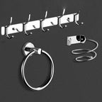 Modern Bathroom Set Stainless Steel Bathroom Shelf Paper Holder Bathroom Accessory Set