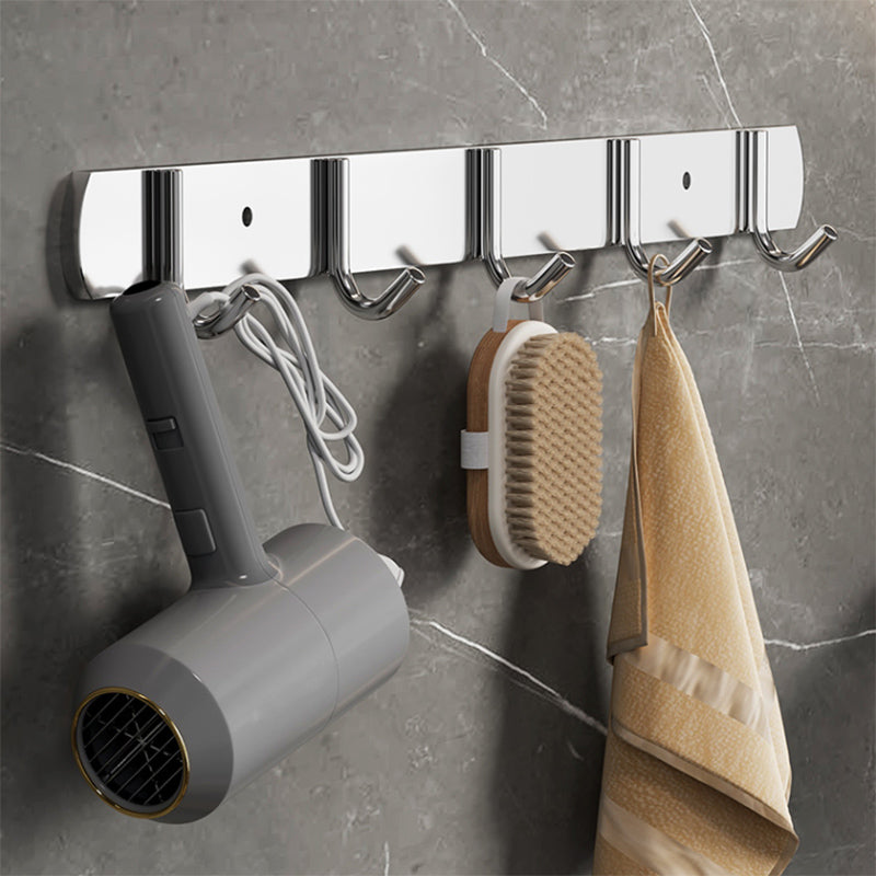Modern Polished Chrome Bathroom Accessory Set made of Stainless Steel