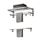 Modern Polished Chrome Bathroom Accessory Set Made of Stainless Steel