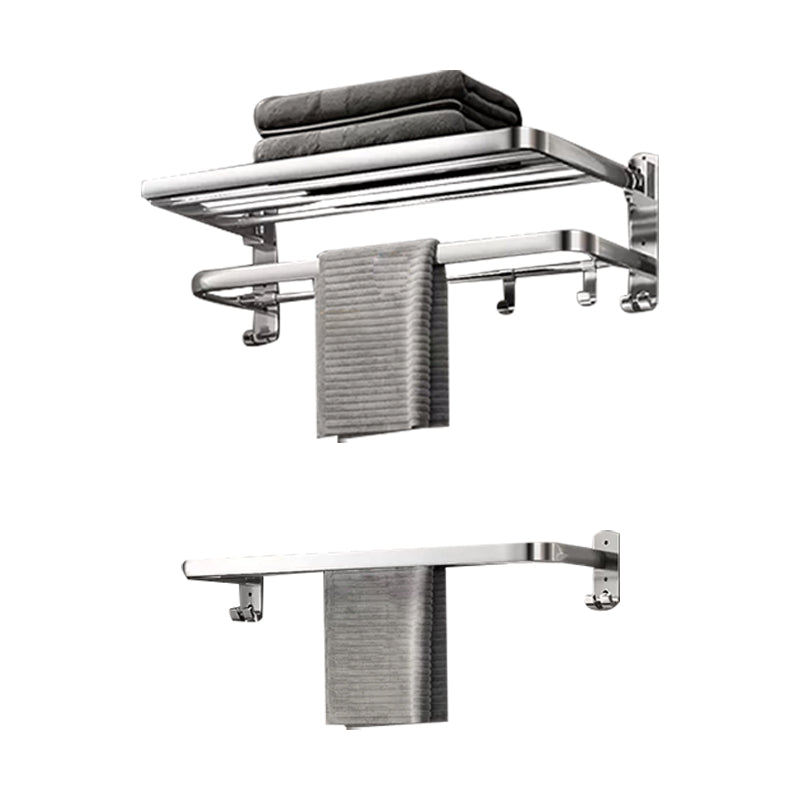 Modern Polished Chrome Bathroom Accessory Set Made of Stainless Steel