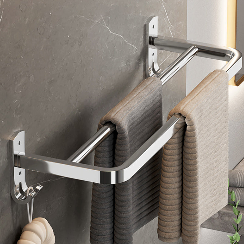Modern Polished Chrome Bathroom Accessory Set made of Stainless Steel