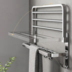Modern Polished Chrome Bathroom Accessory Set Made of Stainless Steel