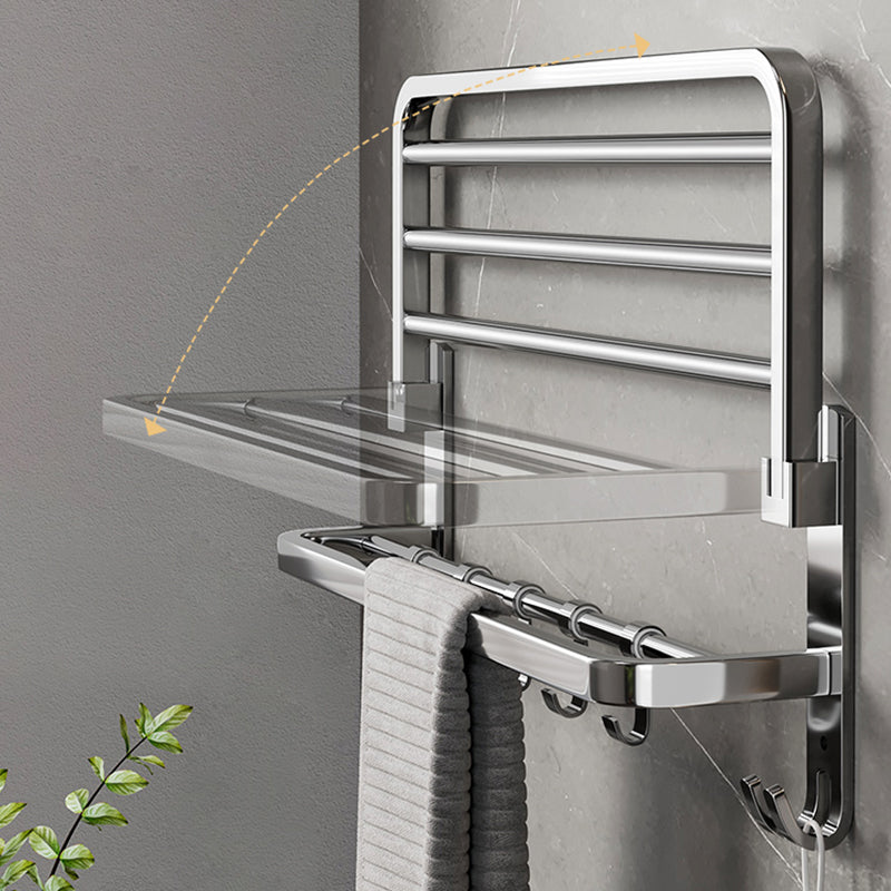 Modern Polished Chrome Bathroom Accessory Set Made of Stainless Steel