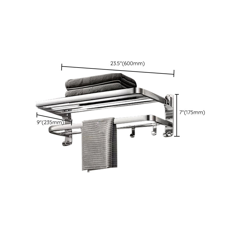 Modern Polished Chrome Bathroom Accessory Set made of Stainless Steel