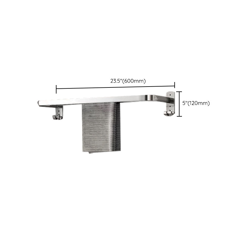 Modern Polished Chrome Bathroom Accessory Set Made of Stainless Steel