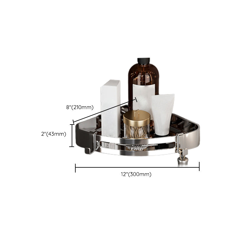Modern Polished Chrome Bathroom Accessory Set Made of Stainless Steel