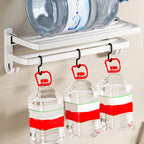 Contemporary Bathroom Hardware Set in White with Bath Shelf/Towel Holder/Paper Holder
