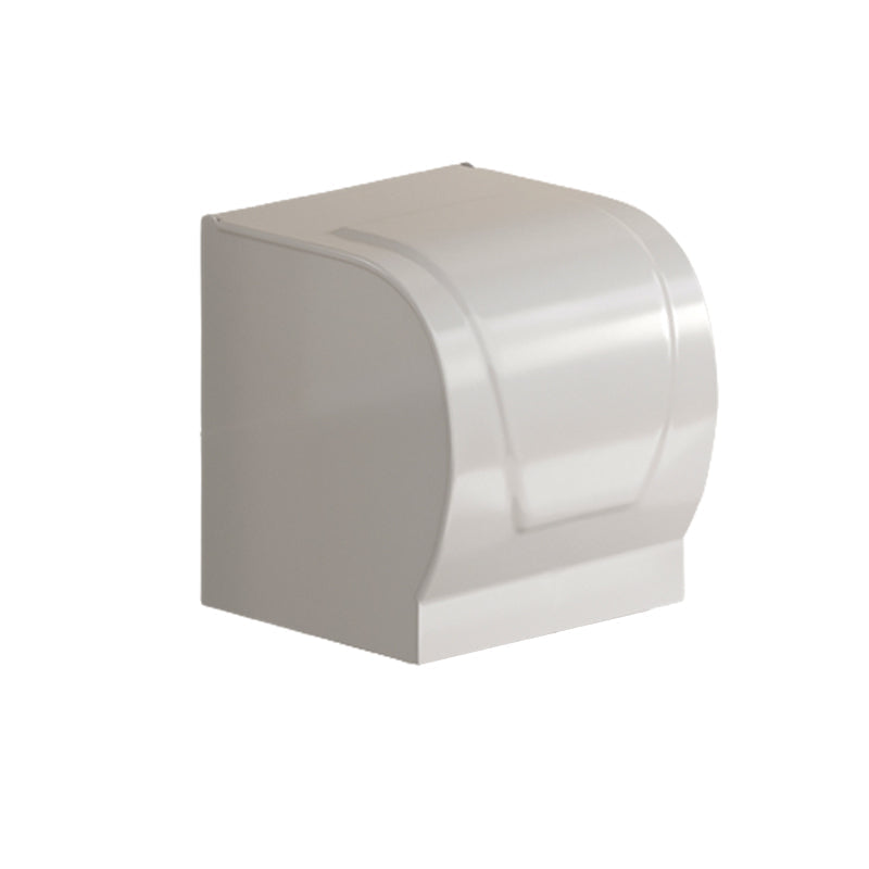 Contemporary Bathroom Hardware Set in White with Bath Shelf/Towel Holder/Paper Holder
