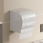 Contemporary Bathroom Hardware Set in White with Bath Shelf/Towel Holder/Paper Holder