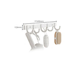 Contemporary Bathroom Hardware Set in White with Bath Shelf/Towel Holder/Paper Holder