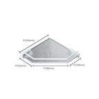 White Bathroom Accessory Set Metal & Acrylic Bathroom Set with Bath Shelf/Towel Hook