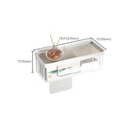 White Metal and Acrylic Bathroom Accessories as a Single Piece or in a Set with Bathroom Shelf