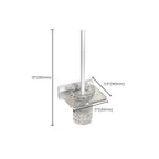 White Metal and Acrylic Bathroom Accessories as a Single Piece or in a Set with Bathroom Shelf