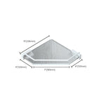 White Metal and Acrylic Bathroom Accessories as a Single Piece or in a Set with Bathroom Shelf