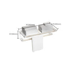 White Metal and Acrylic Bathroom Accessories as a Single Piece or in a Set with Bathroom Shelf