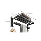 Modern black bathroom accessory set towel holder bathroom fittings