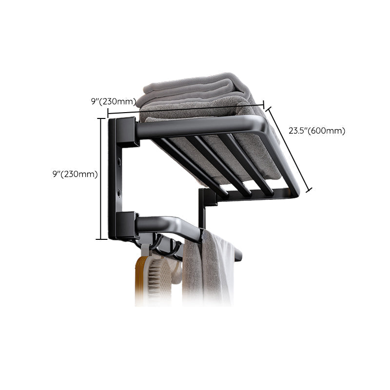 Modern black bathroom accessory set towel holder bathroom fittings