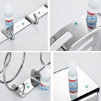 Modern Stainless Steel Bathroom Accessories Towel Bar Bathroom Set