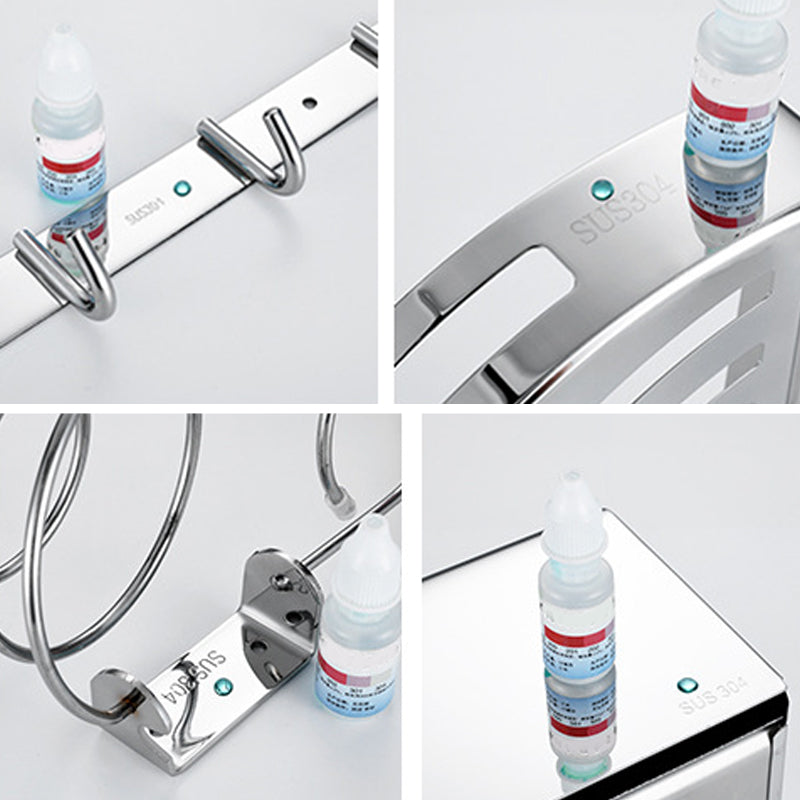 Modern Stainless Steel Bathroom Accessories Towel Bar Bathroom Set