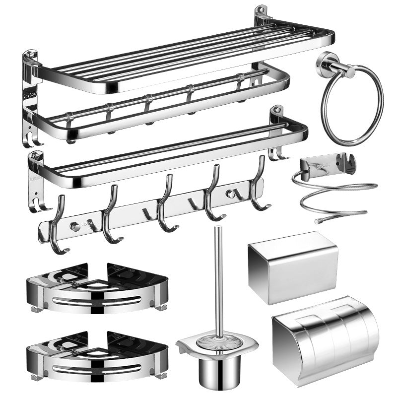 Modern Bathroom Set Stainless Steel Bathroom Shelf Bathroom Accessory Set