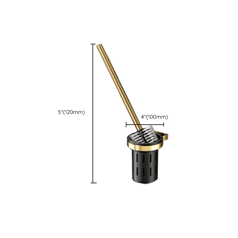 Contemporary stainless steel bathroom accessories as a single piece or in a set in black and gold