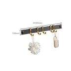 Contemporary stainless steel bathroom accessories as a single piece or in a set in black and gold