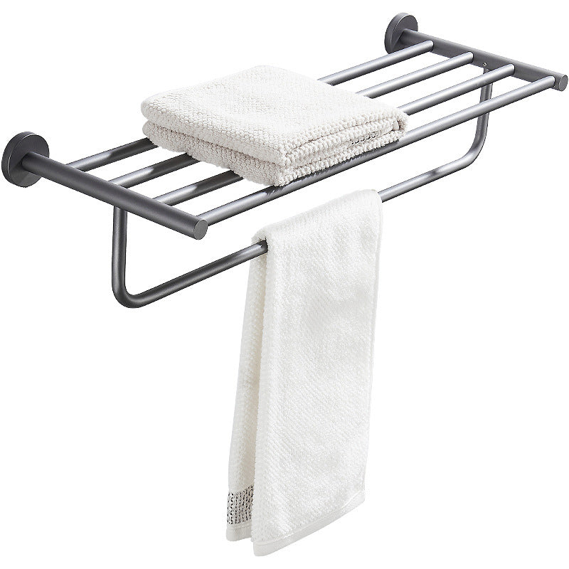 Traditional Gray Brass Bathroom Hardware Set Towel Bar Bathroom Hardware Set